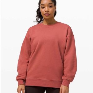 Lululemon Perfectly Oversized Crew Cranberry